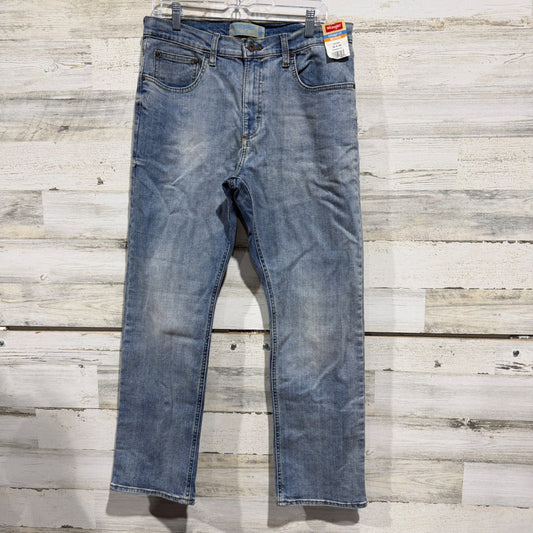 Wrangler Straight Fit Jeans Men 32x30 Blue Cotton Spandex NWT0