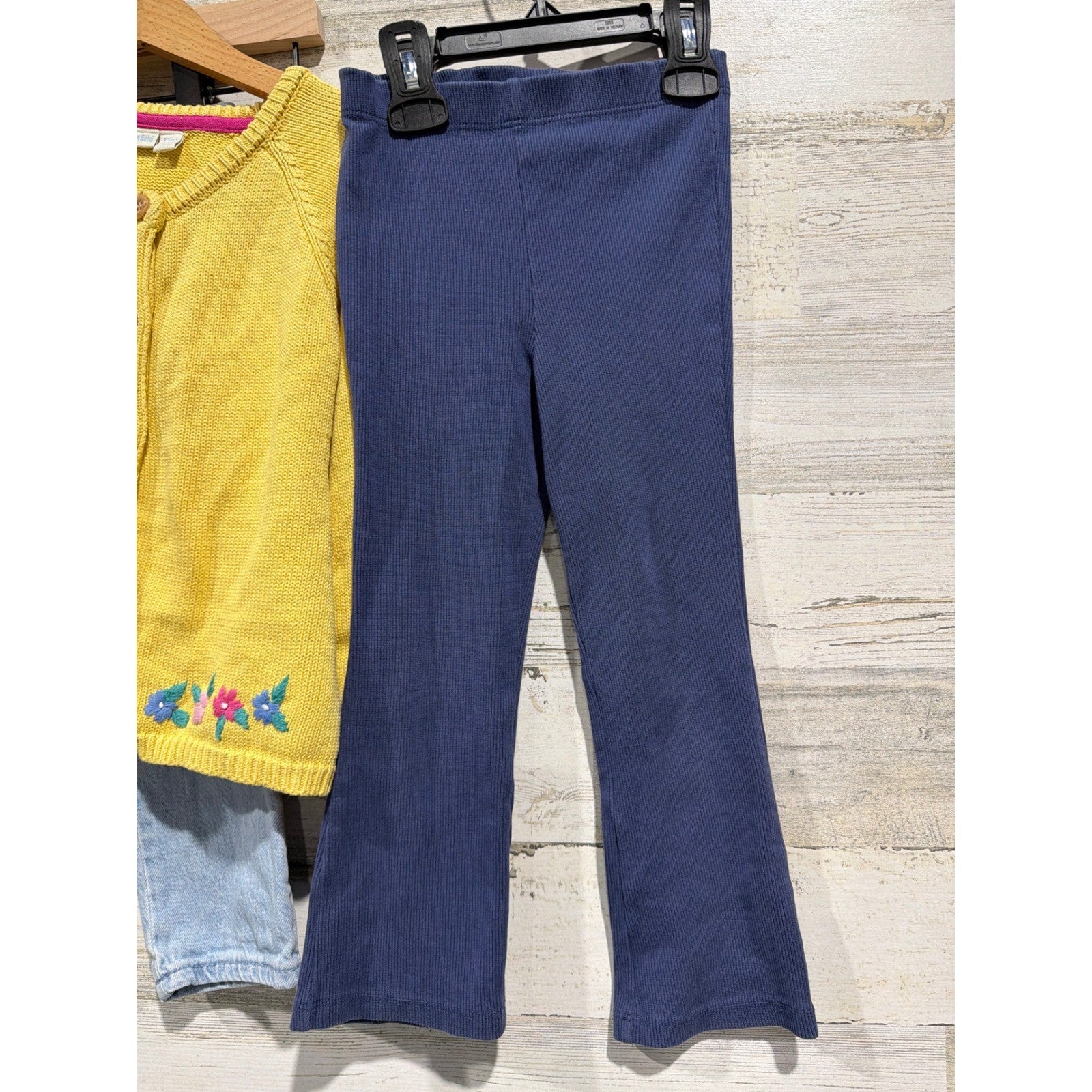 PEEK Cynthia Rowley Jo Jo Maman Bebe Girls 4T Sequin Zebra Denim Legging Bundle2