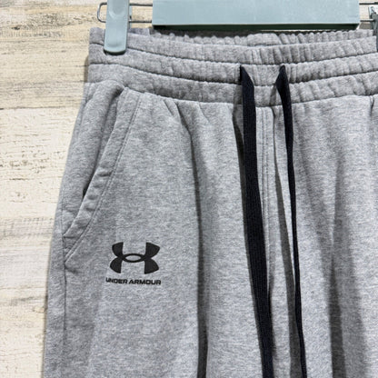 Under Armour Rival Fleece Joggers Women XS Gray Cotton Blend Activewear Sweats1