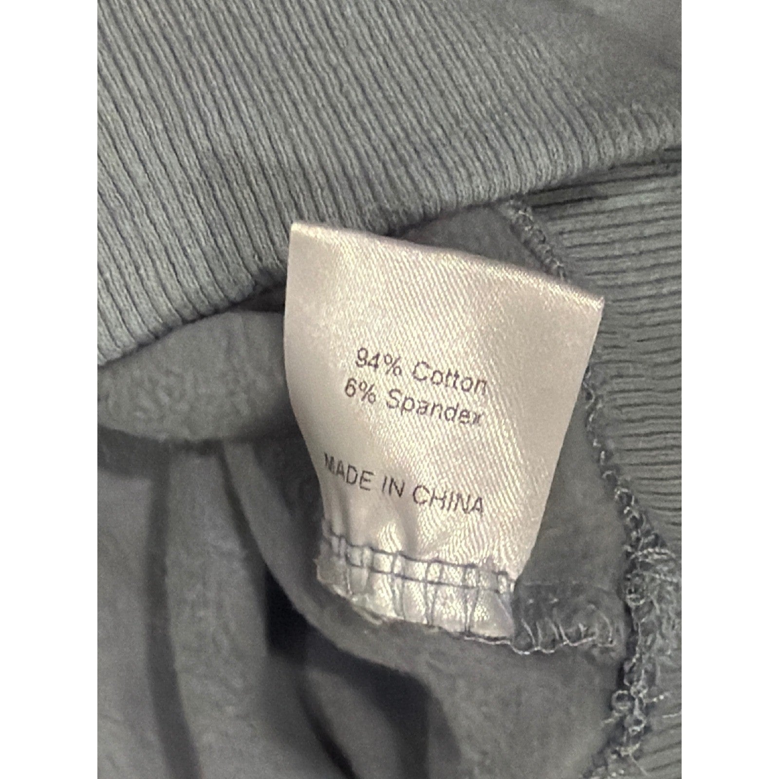 Gold Hinge Cropped Sweatshirt Women Large Blue V-Neck Pullover EUC2