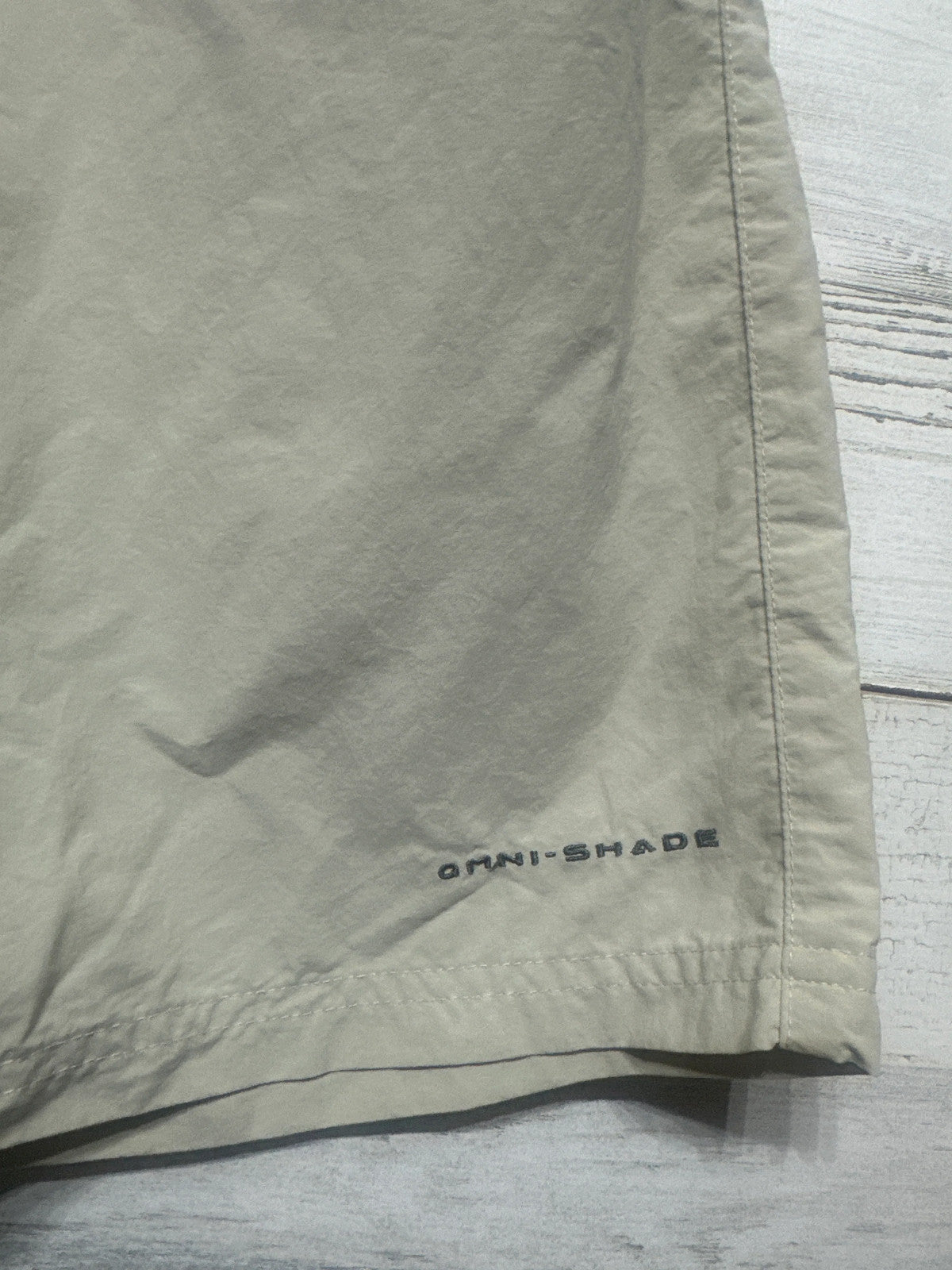 Columbia PFG Shorts Boys Large L 14/16 Tan Omni-Shade Fishing Outdoor EUC2