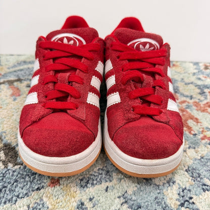 Adidas Campus 00s Kids Size 13K Red Suede Chunky Skater Sneaker Play *Flawed1