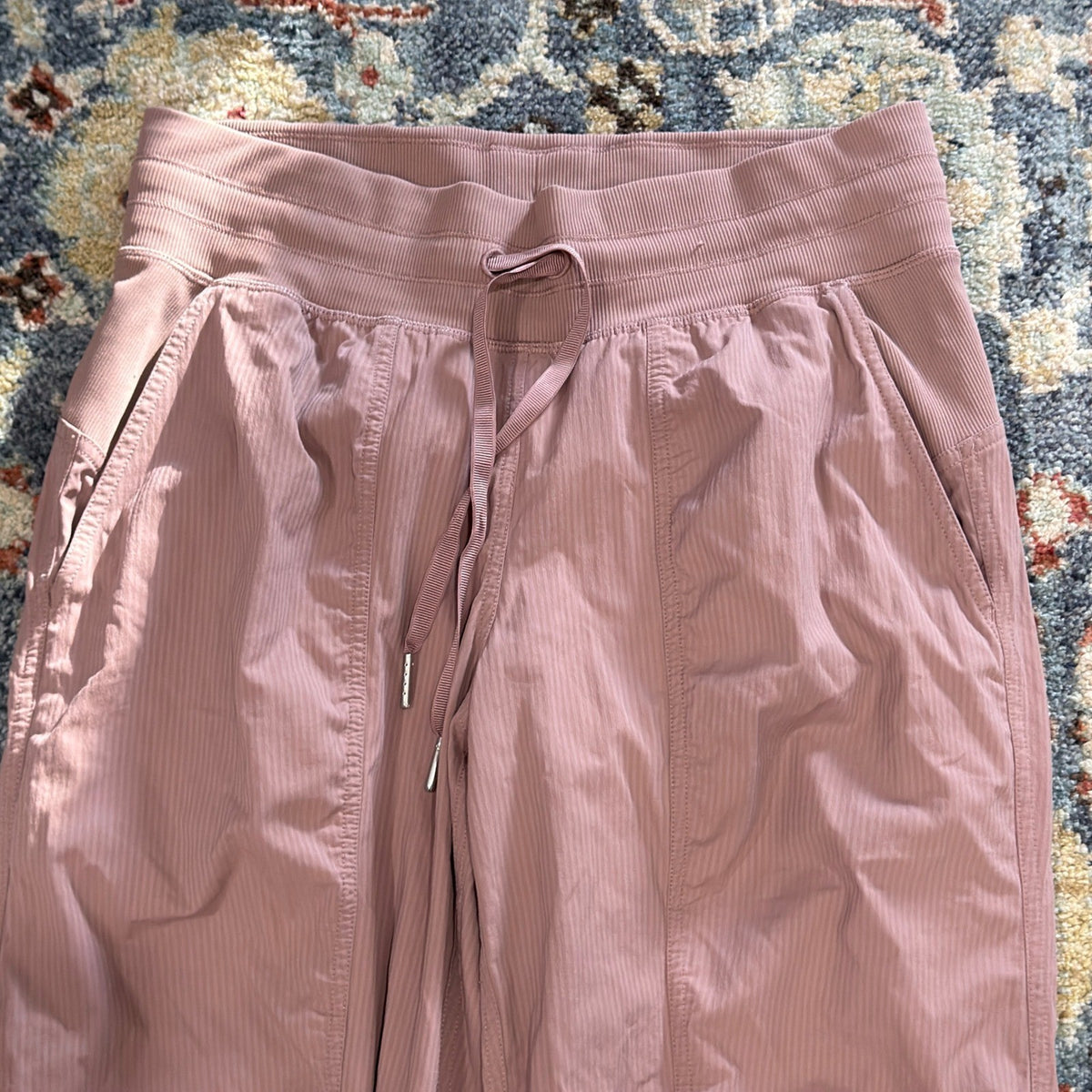 Lululemon Beyond the Studio Jogger Women 6 Spiced Chai Ribbed Athleisure EUC2