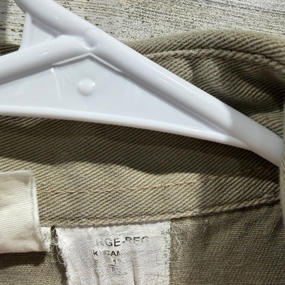 Rasco FR Work Shirt Men's Small Tan Camo Western Pearl Snap4