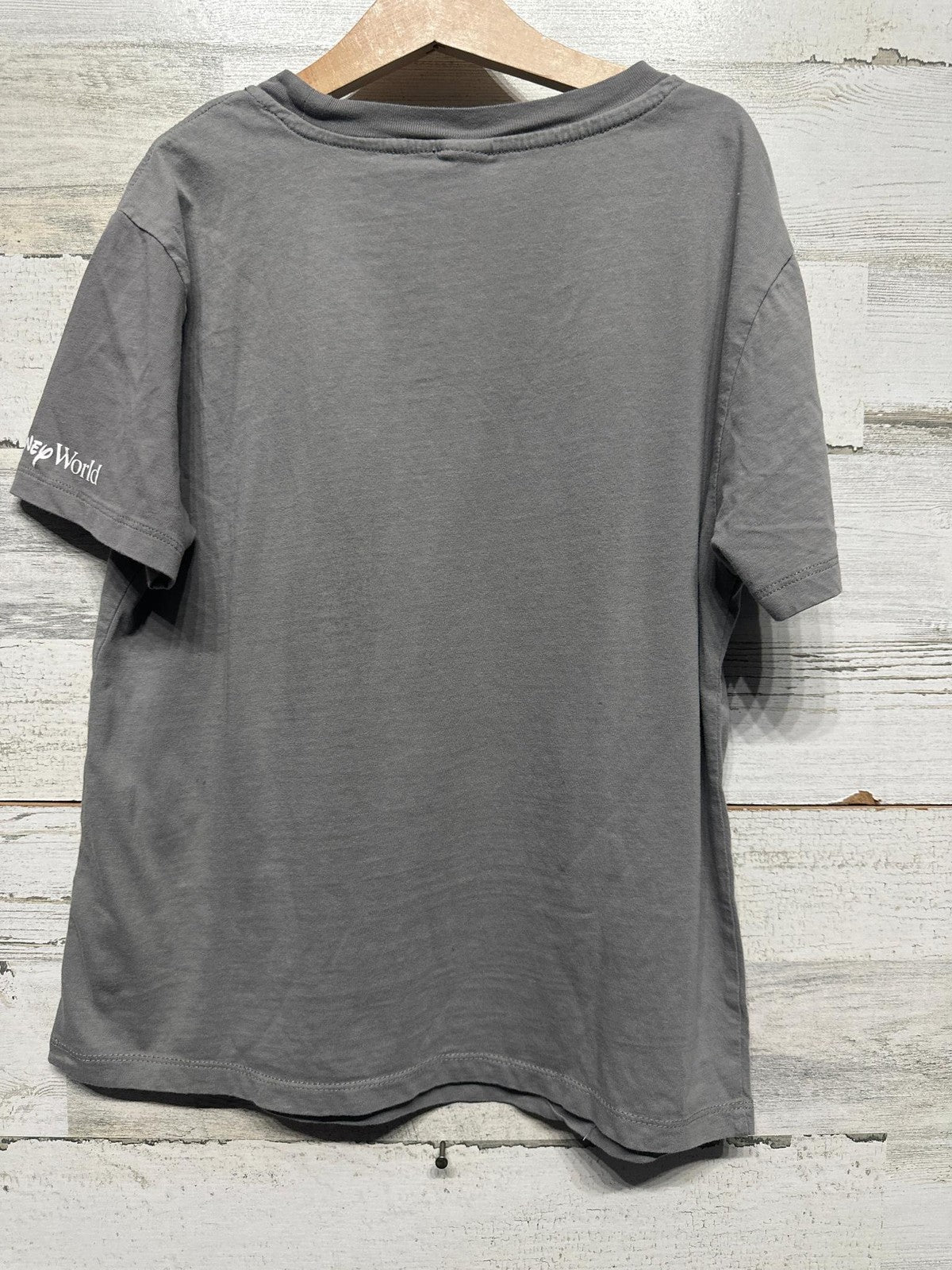 Disney Graphic T-Shirt Kids M Gray 100th Anniversary Mickey Goofy EUC3