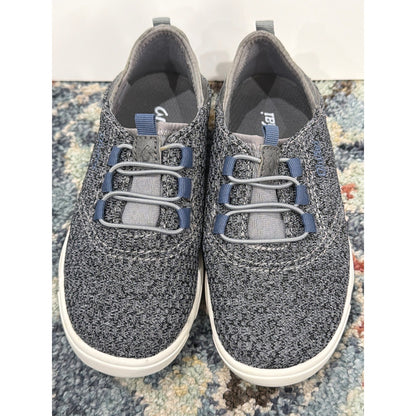 OluKai Nohea Mesh Sneakers Boys Size 12 Gray Blue Slip On Casual EUC2