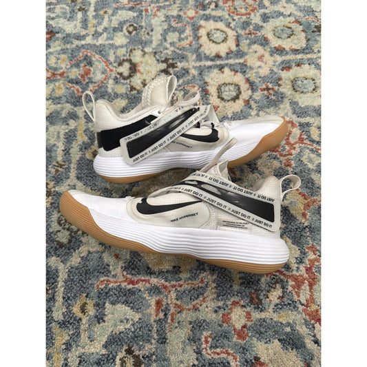 Nike React Hyperset Volleyball Shoes Women 7.5 White Black Gum Athletic0