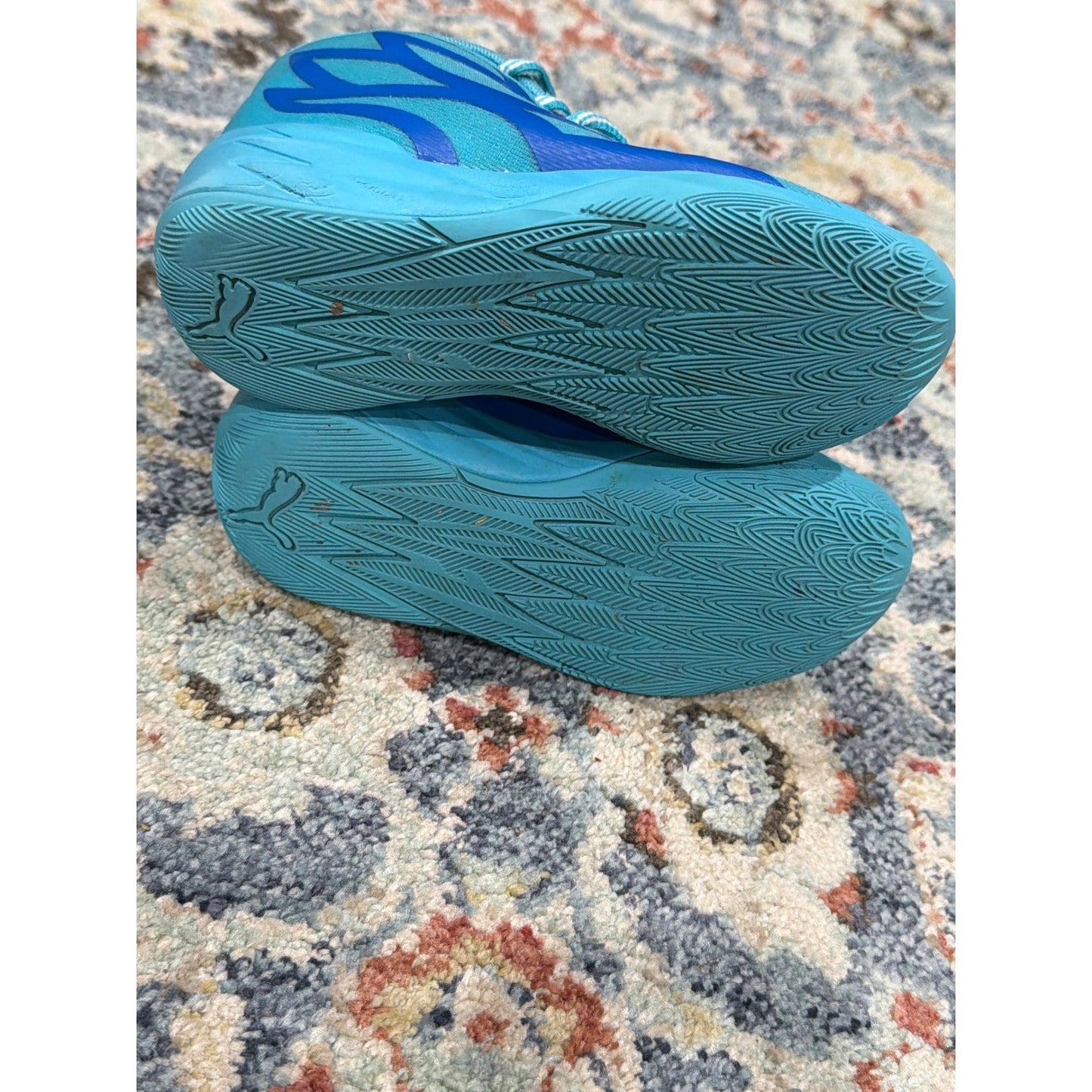 Puma MB.01 LaMelo Ball ROTY Boys Size 12C Teal Blue Basketball Shoes5