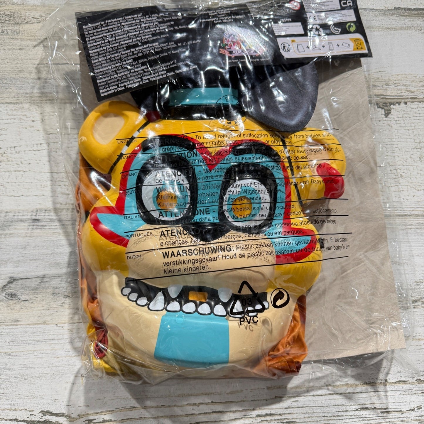 FNAF Glamrock Freddy Costume Kids Size Medium 7-8 Orange Security Breach NWT4
