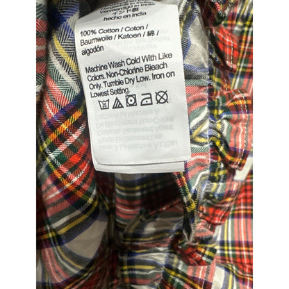 Crewcuts Plaid Skirt Girls XL Red White Blue Tartan Ruffle Hem NWT3