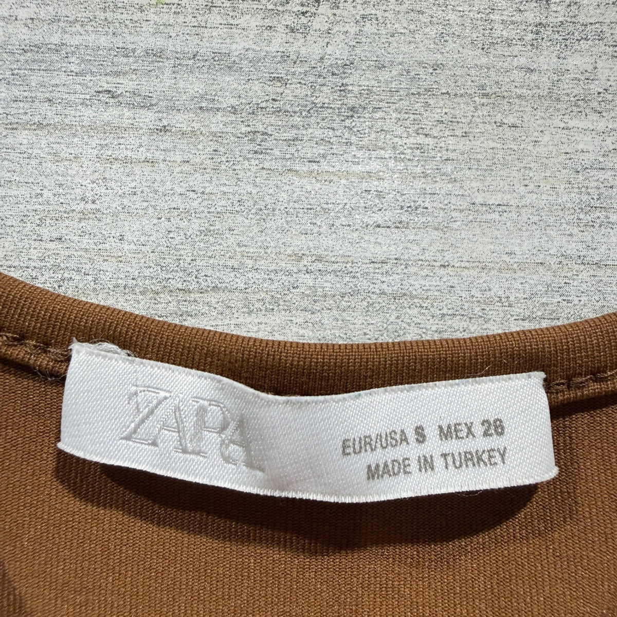 Zara Camisole Women S Brown Spaghetti Strap Stretch Basic Minimalist EUC1