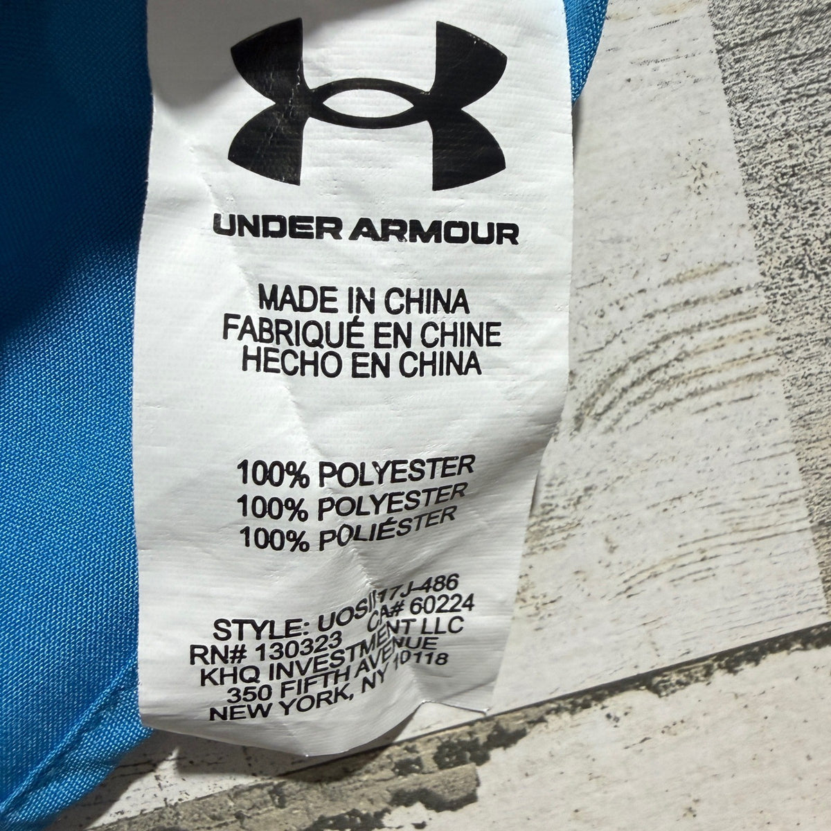Under Armour Button Down Boys 7 Blue Short Sleeve Performance EUC3