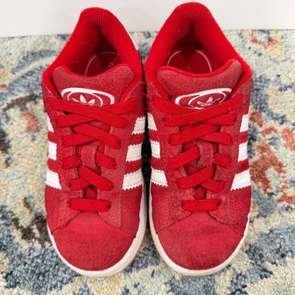 Adidas Campus 00s Kids Size 13K Red Suede Chunky Skater Sneaker Play *Flawed2