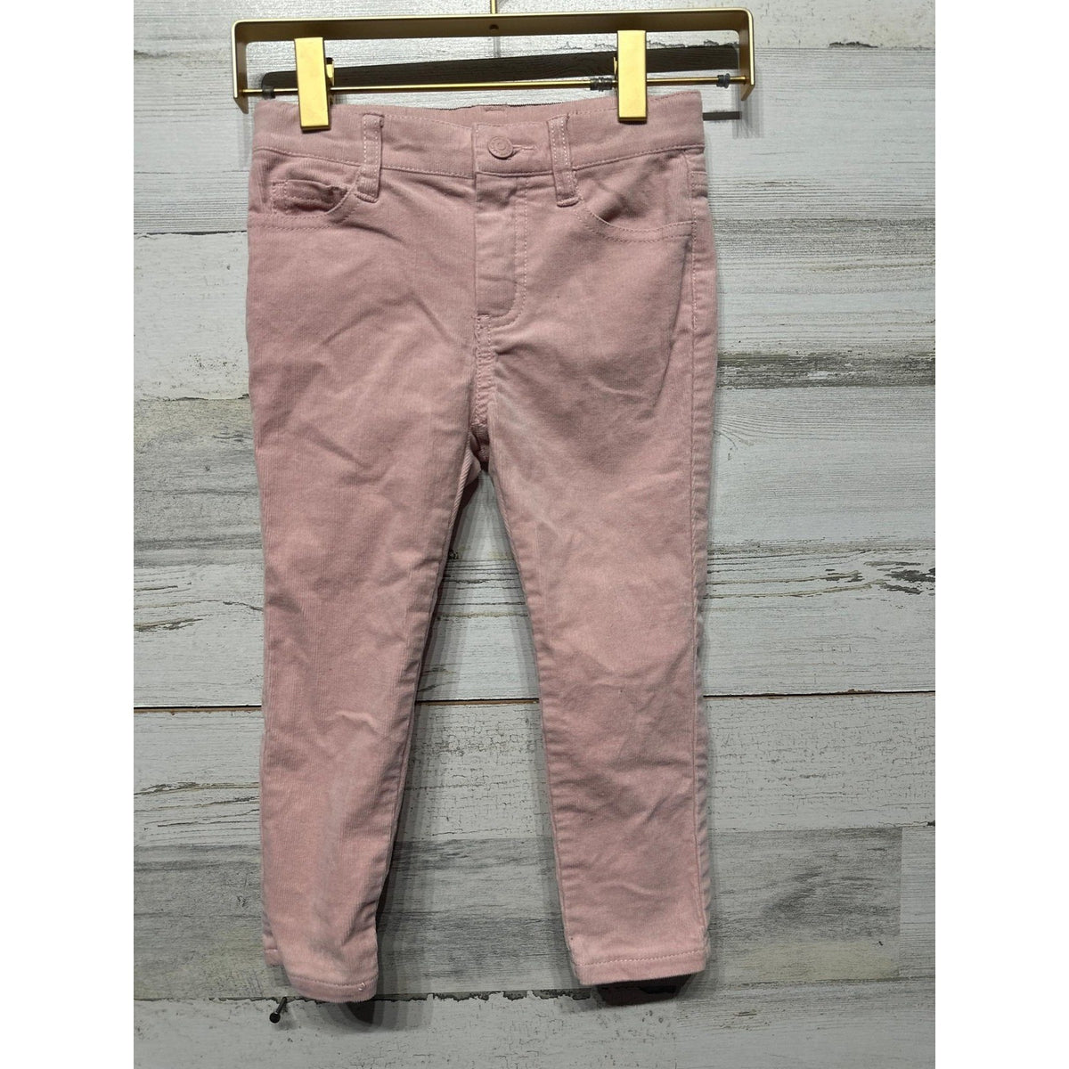 Janie and Jack Corduroy Pants Girls 4 Pink Skinny Stretch EUC0