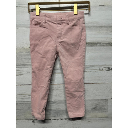 Janie and Jack Corduroy Pants Girls 4 Pink Skinny Stretch EUC0