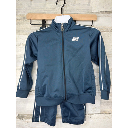 Nike Tracksuit Set Boys 24M Navy Blue Piping Athletic Sportswear3