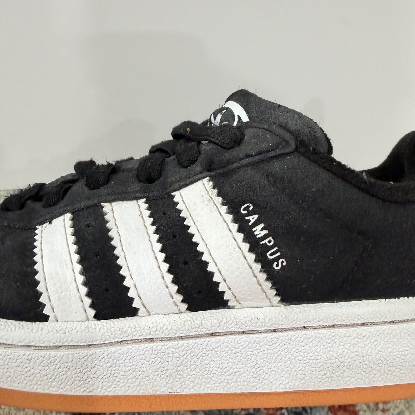 Adidas Campus 00s Kids 13K Black White Suede Skater Retro Sneakers10