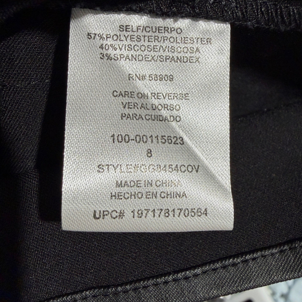 GB Girls Sleeveless Shift Dress Girls Size 8 Black Coated Fabric Modern EUC4