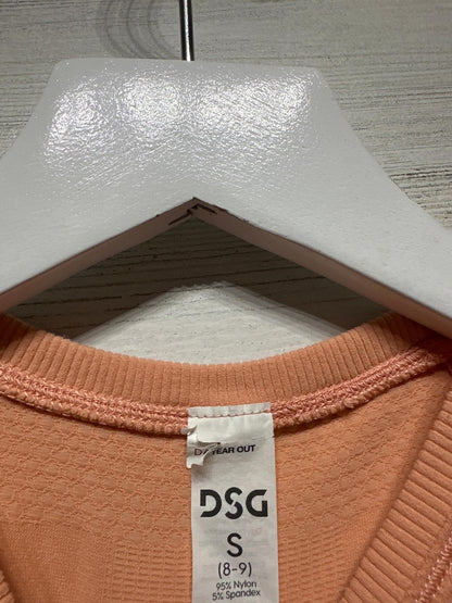 DSG Seamless Short Sleeve Shirt Kids Size S 8-9 Peach Athletic Tee EUC1