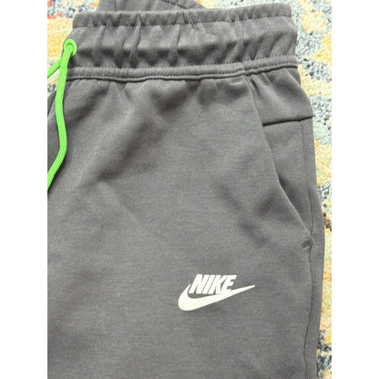 Nike Tech Fleece Joggers Boys XL Grey Neon Green Sweatpants EUC1