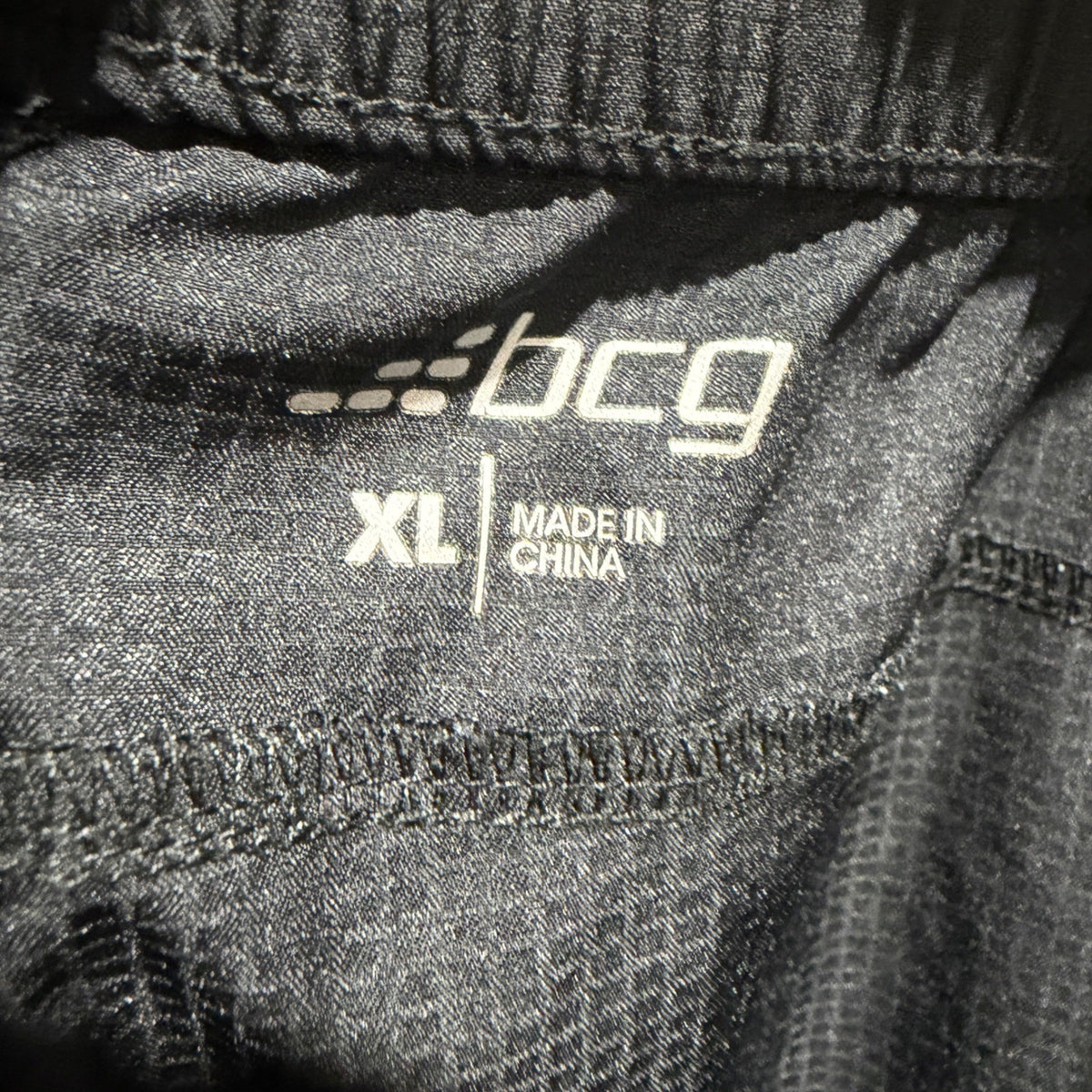 BCG Ripstop Cargo Active Pants Mens XL Black Polyester Spandex Athletic EUC3