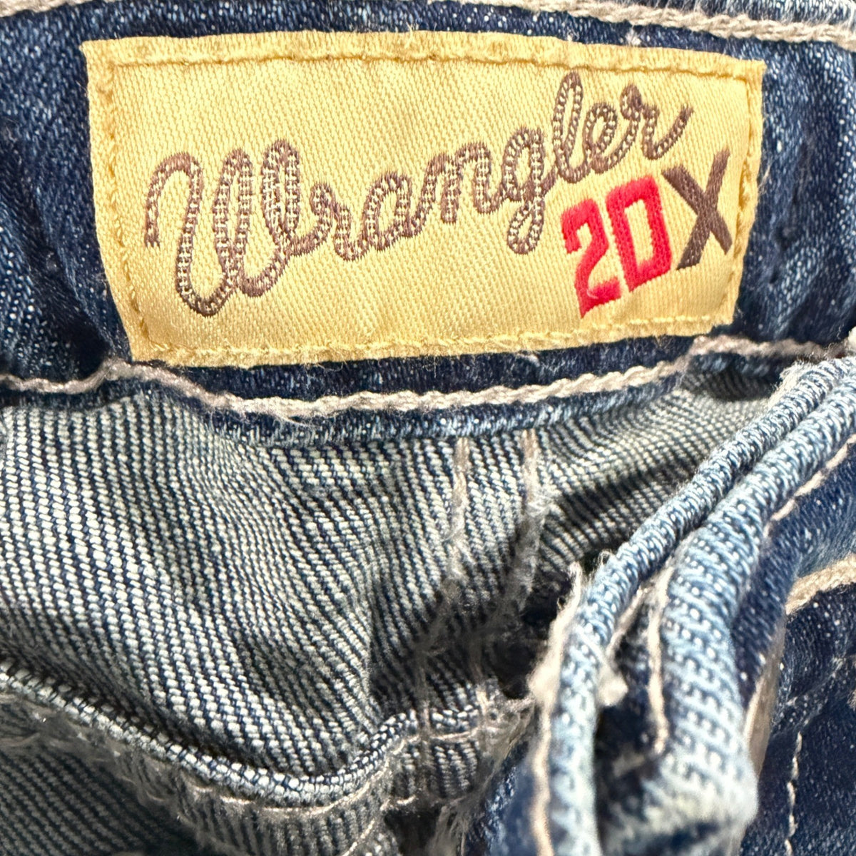 Wrangler 20X Jeans Boys 7 Regular Blue Bootcut Western Cowboy EUC5