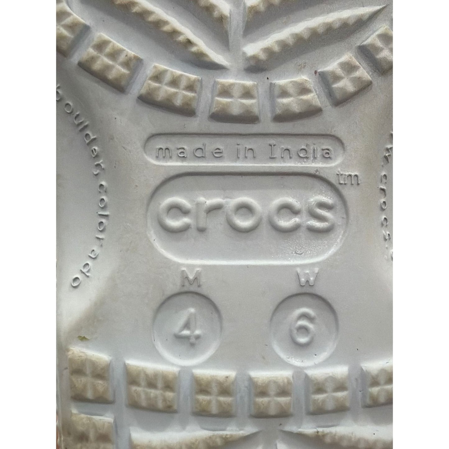 Crocs Classic Clog Women 6 / Mens 4 Light Blue Slip On Comfort Gorpcore EUC7