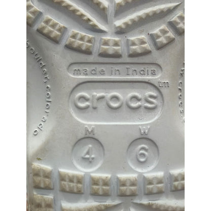 Crocs Classic Clog Women 6 / Mens 4 Light Blue Slip On Comfort Gorpcore EUC7