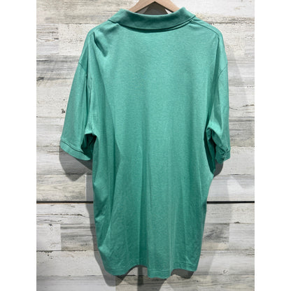 Polo Ralph Lauren Polo Shirt Men XLT Green Heathered Cotton Classic EUC3