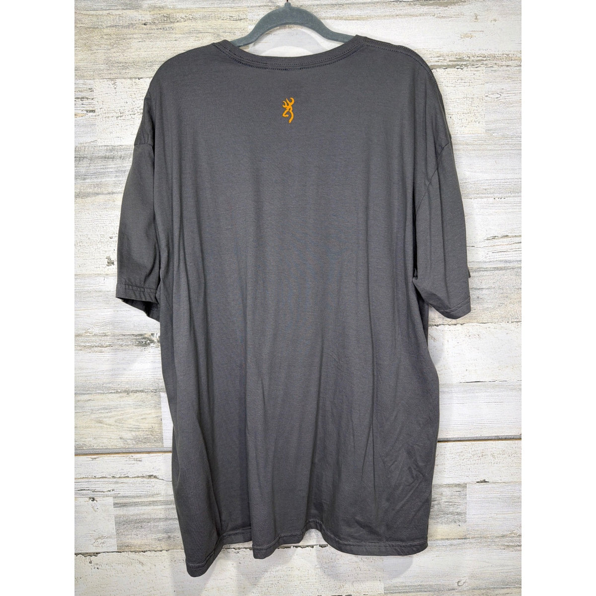Browning Graphic T-Shirt Men 2XL Gray Pennant Logo Outdoor Gorpcore EUC3