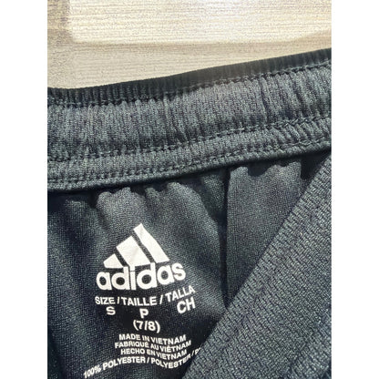 Adidas Shirt and Shorts Set Girls Size 7 Blue Black Floral Sporty GUC5