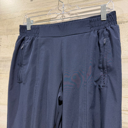 Old Navy StretchTech Jogger Pants Womens M Navy Blue Polyester Spandex Flawed*1