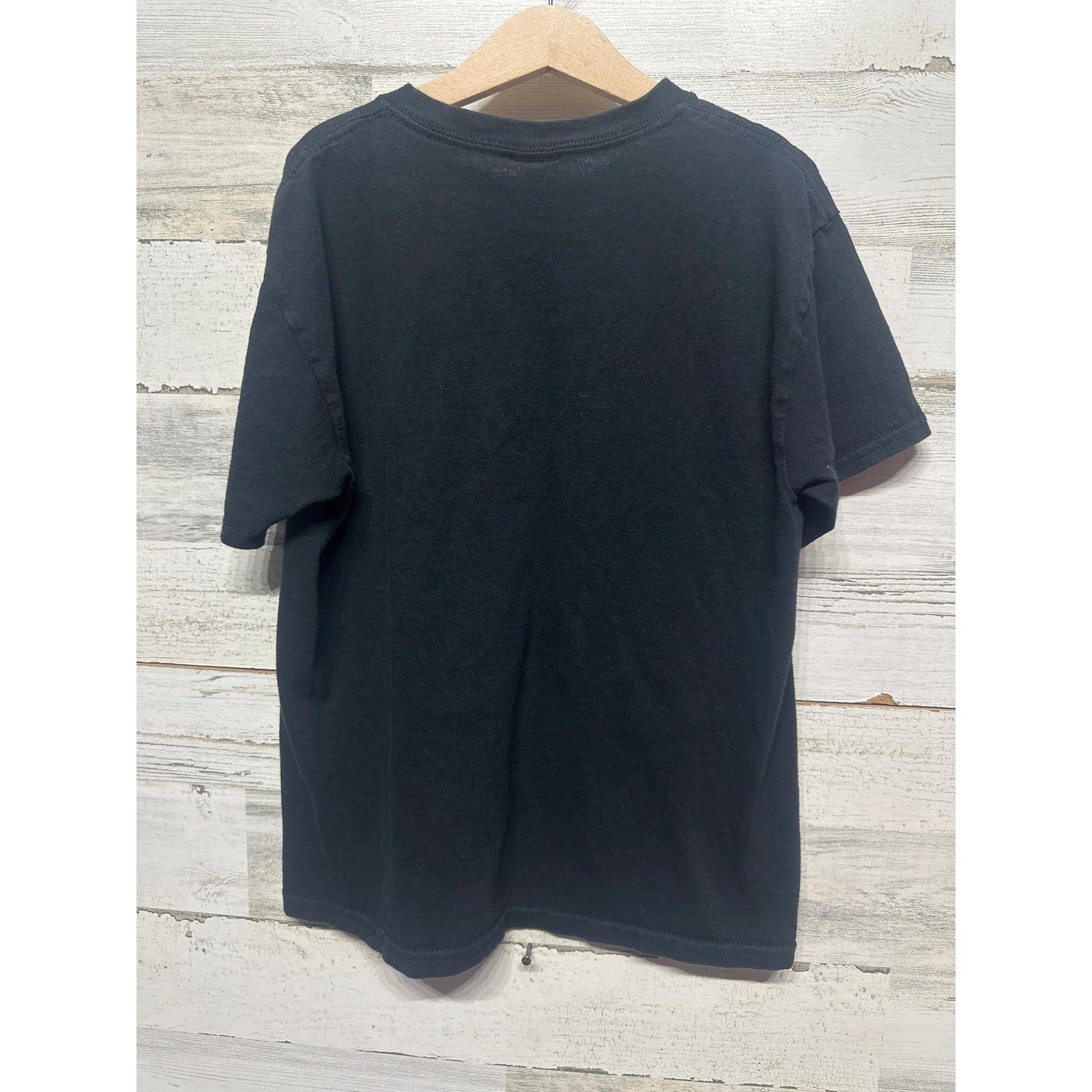 Gildan Bulldogs Graphic T-Shirt Boys M 8-10 Black Football Sports EUC1