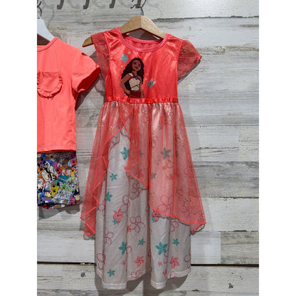 Disney Outfit Bundle Girls 3T 4T Pink Red Moana Minnie Mouse Playwear2