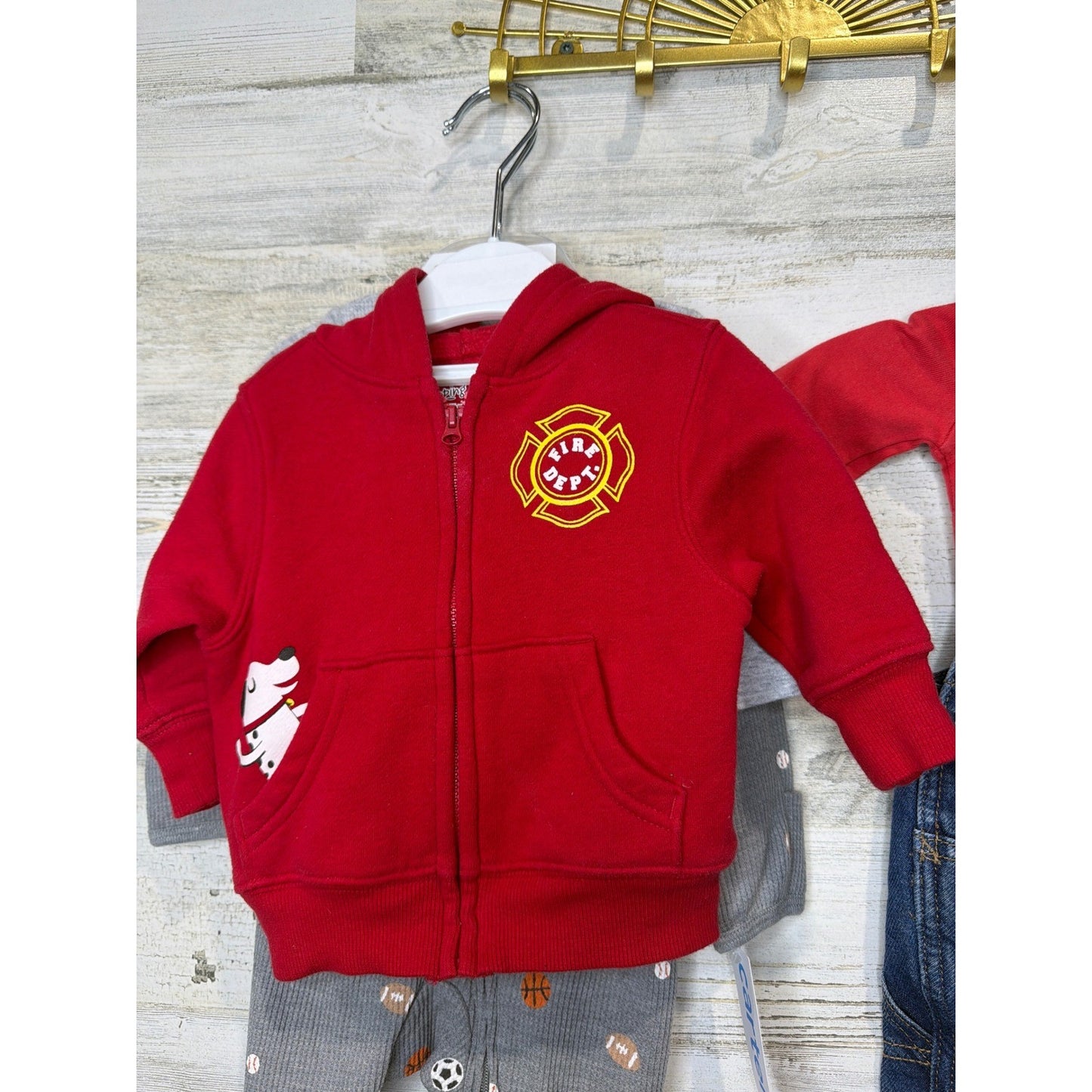Old Navy Carter's Baby Boy 3M Workwear Sports Fireman Bundle3