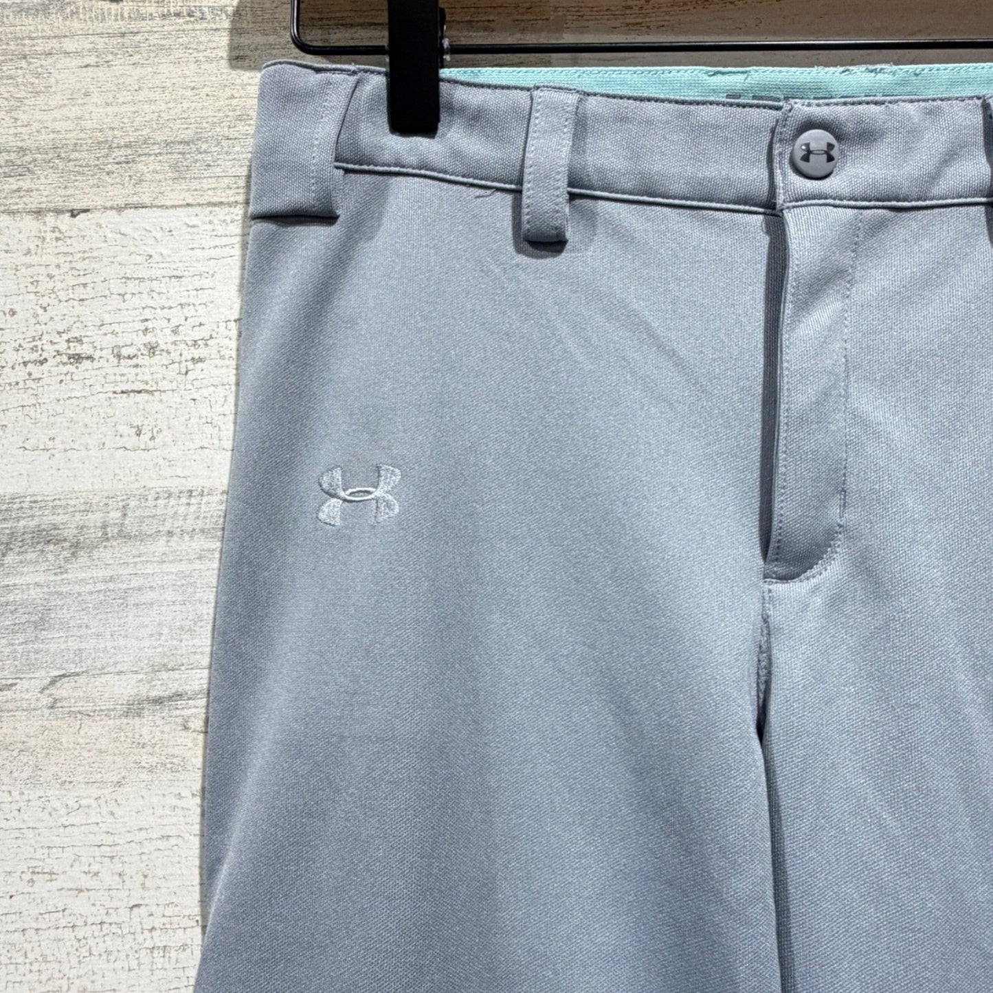 Under Armour Baseball Pants Kids Youth Large Gray Loose Fit HeatGear1