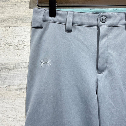 Under Armour Baseball Pants Kids Youth Large Gray Loose Fit HeatGear1