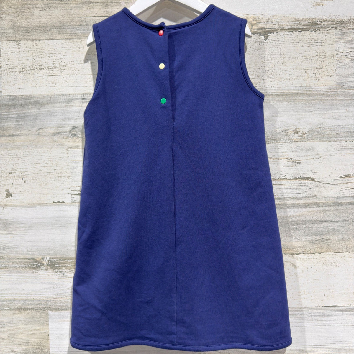 Beaufort Bonnet Company Dress Girls 6 Navy ABC Patch Preppy School EUC3