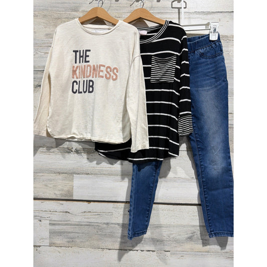 Mint Velvet Moa Moa Cat & Jack Shirt Jeggings Girls Size 7 Bundle0