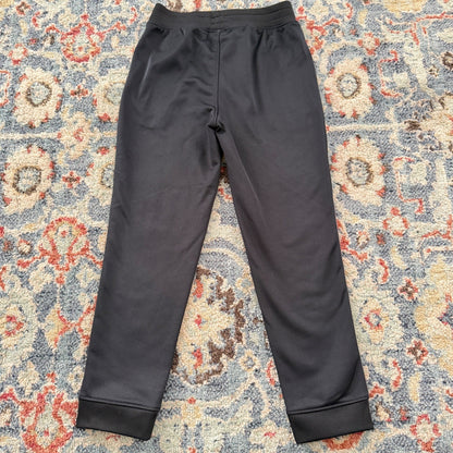 Under Armour Track Pants Boys Size 6 Black Zipper Pockets Athletic GUC*6