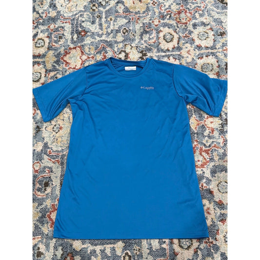 Columbia T-Shirt Boys XL 18/20 Blue PFG Performance Short Sleeve EUC0