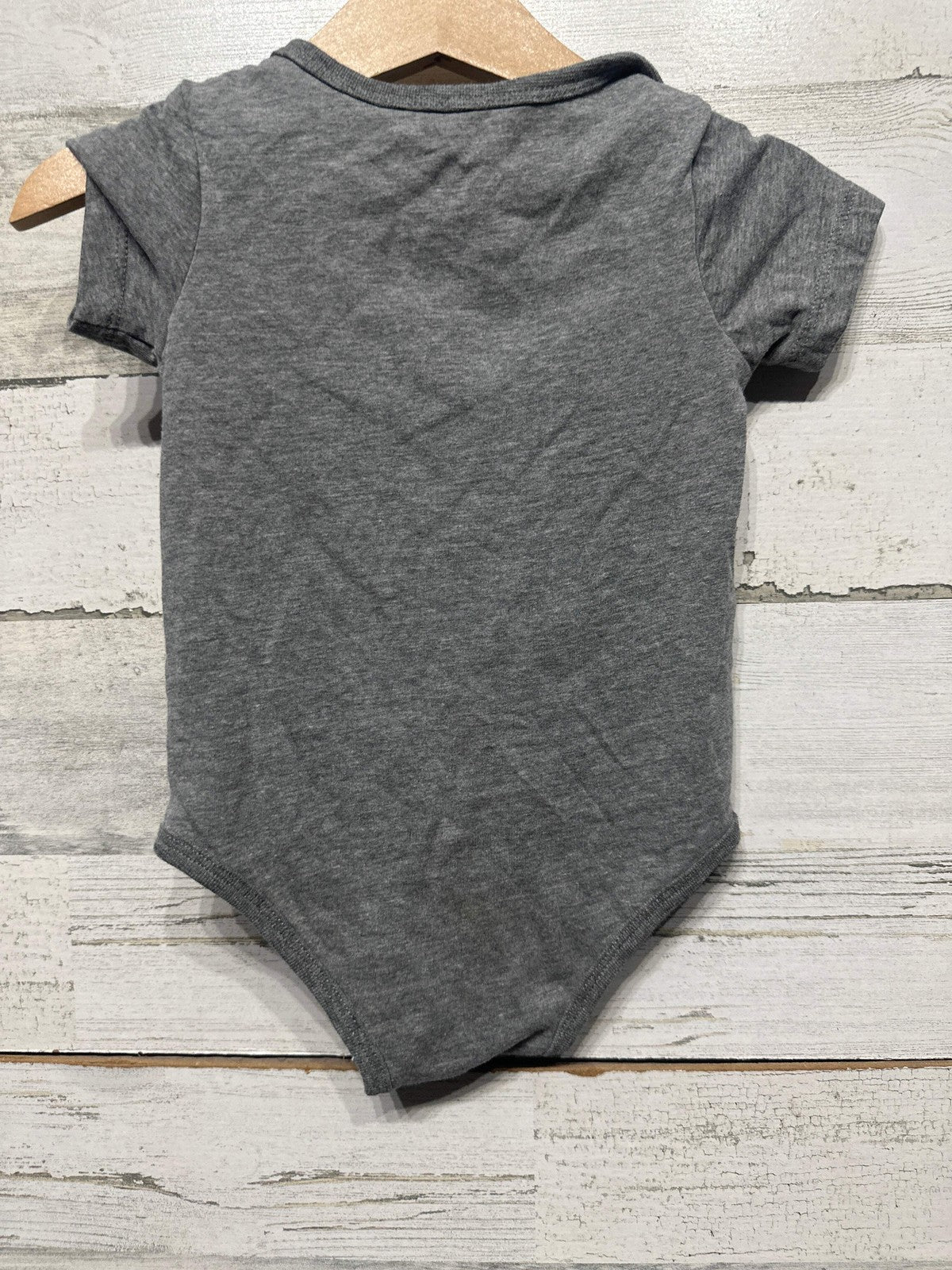 Nike Bodysuit Girls 9m Grey Multi-Color Swoosh Graphic *Flawed*1