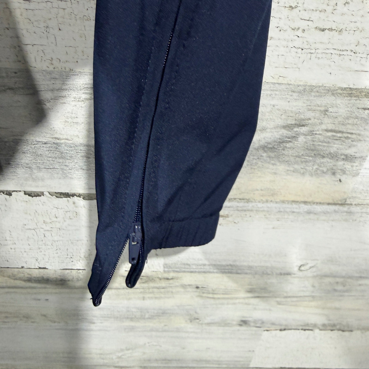 Old Navy StretchTech Jogger Pants Womens M Navy Blue Polyester Spandex Flawed*4