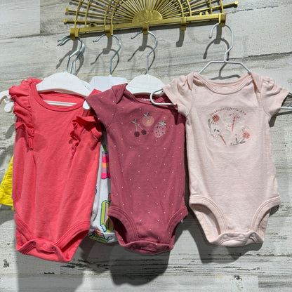 Newborn Baby Girl Clothing Lot NB Bundle Mix Pink Yellow Cotton EUC1