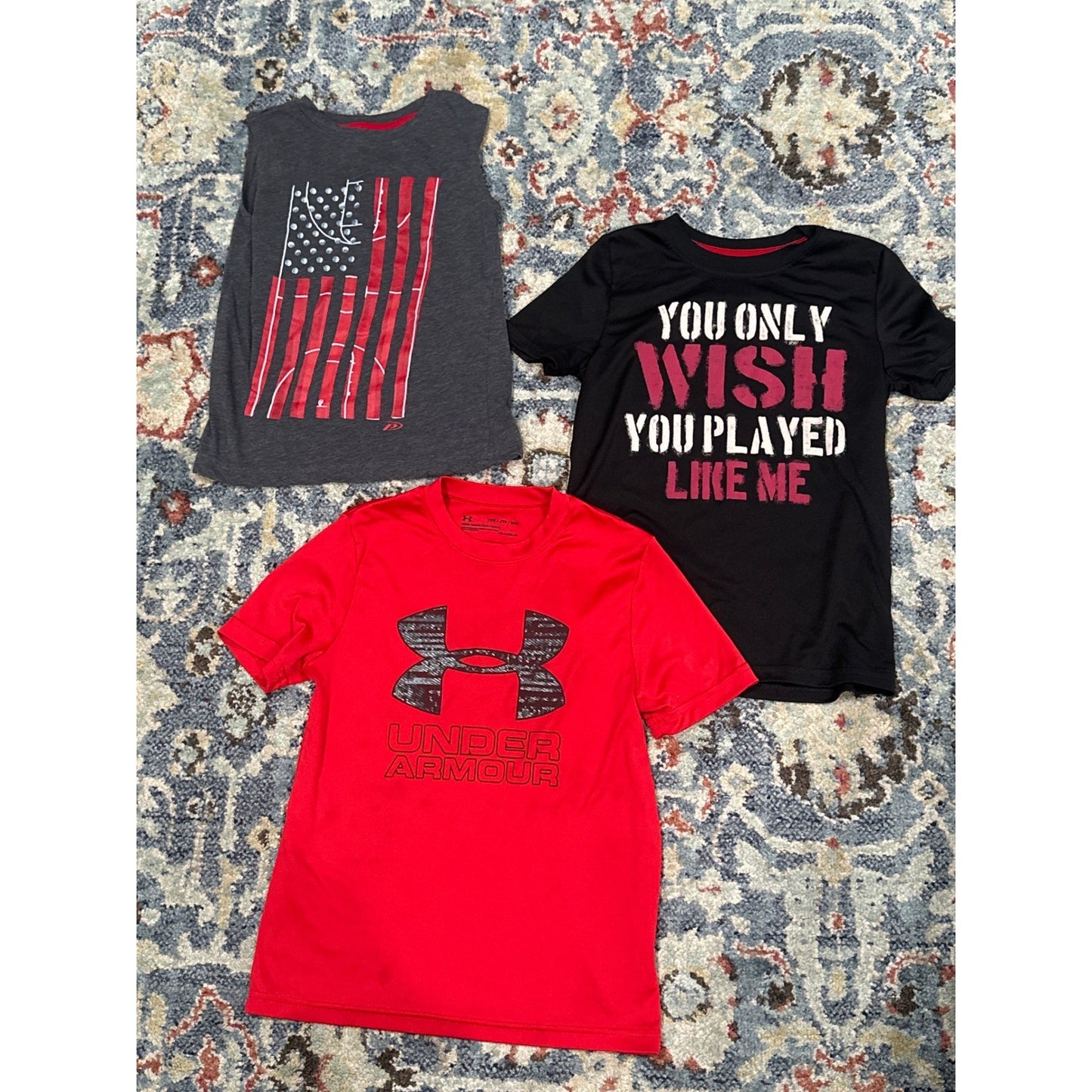 Athletic Play Bundle Boys XS 4 Red Black Grey Graphic *Flawed*0