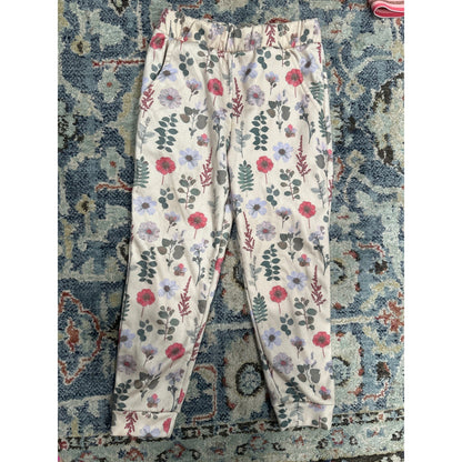Vince Camuto 2-Piece Hoodie Leggings Set Girls 5 Cream Floral*Flawed*3