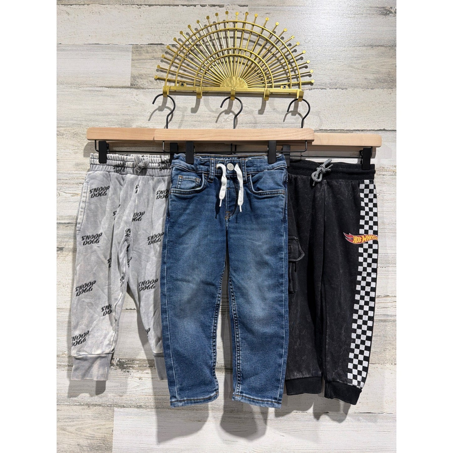 Boys 2T Pants Bundle Snoop Hot Wheels &Denim0
