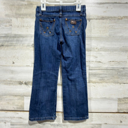 Wrangler Retro Jeans Boys Size 7 Regular Blue Relaxed Bootcut Western EUC2