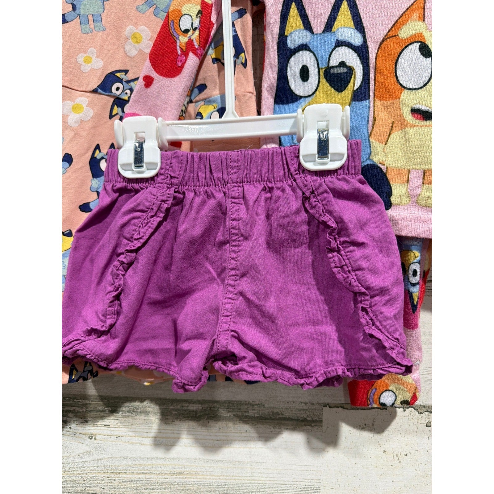 Bluey Sesame Street Garanimals Bundle Girls 2T Pink Blueycore EUC2