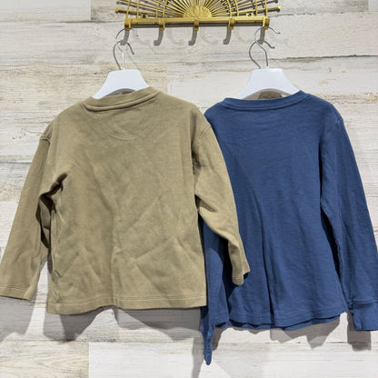 Zara & Hybrid Shirt Bundle Boys 6/7 Blue Green Jurassic Park Fall Winter EUC5
